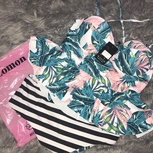 2 piece high waisted bathing suit